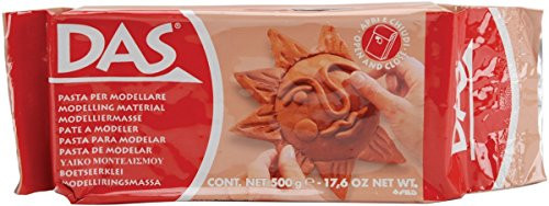 DAS Air Hardening Modeling Clay, 1.1 Pound Block, Terra Cotta (387100)