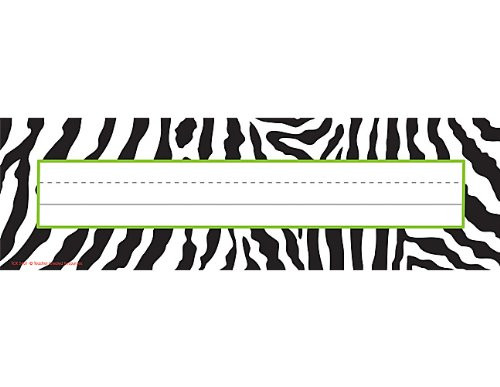 Teacher Created Resources Zebra Name Plates (5401)