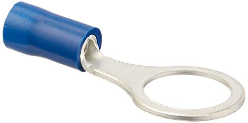 Install Bay Vinyl Terminal Ring Connector 16/14 Gauge 3/8 Inch 100 Pack Blue - BVRT38