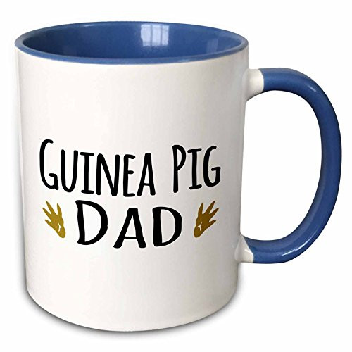 3dRose 154018_6 Guinea Pig Dad Mug, 11 oz, Brown