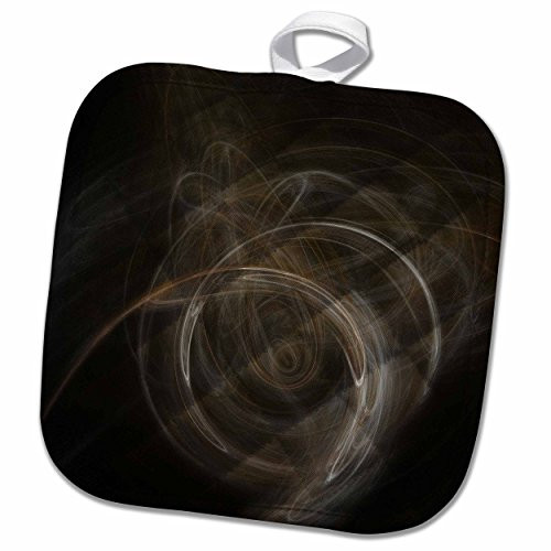 3D Rose Dark Fractal with Brown Colors. Pot Holder, 8 x 8 3D Rose Dark Fractal with Brown Colors. Pot Holder, 8 x 8