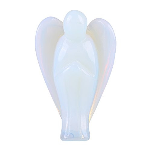 Acogedor Crystal Opalite Pocket Guardian Angel Gifts and Decor - Healing Energy Crystal Gemstone Carved Angel Figurine Statue Ornament Acogedor Crystal Opalite Pocket Guardian Angel Gifts and Decor - Healing Energy Crystal Gemstone Carved Angel Figurine Statue Ornament