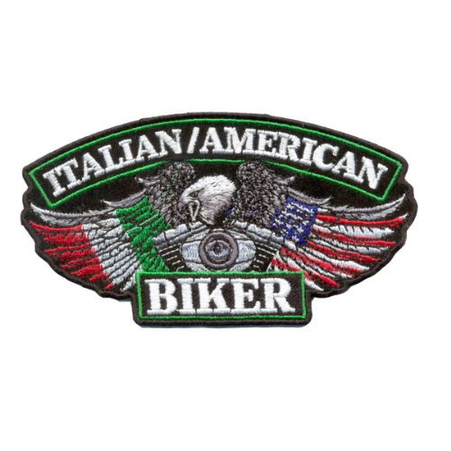 Hot Leathers Italian Biker Patch (5" Width x 3" Height)