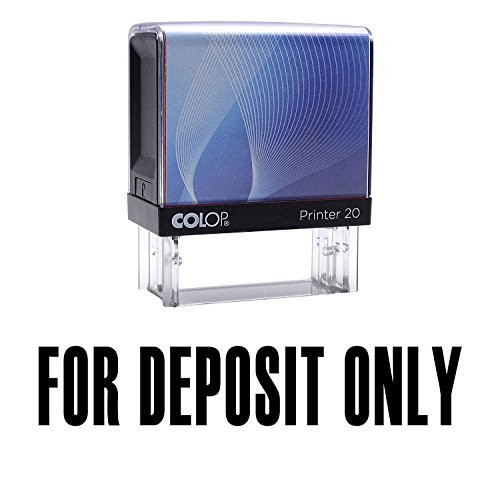 for Deposit ONLY Self Inking Rubber Stamp Black Ink Office Stamp Colop Stamper