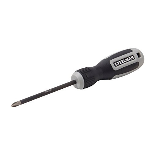 STEELMAN 41859 Phillips Head Diamond Tip Screwdriver, PH2 x 4-Inch