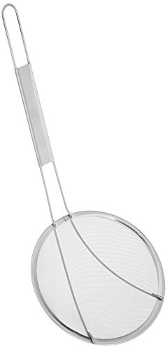 Winco Stainless Steel Strainer, 6.5-Inch Diameter, Fine Mesh
