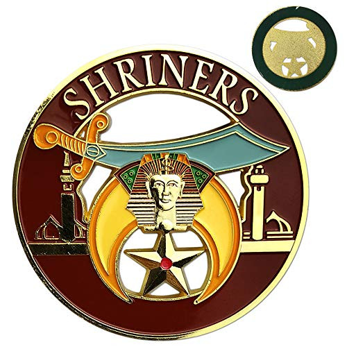 Shriner Masonic Car Emblem Mason Auto Decal Shriner Masonic Car Emblem Mason Auto Decal