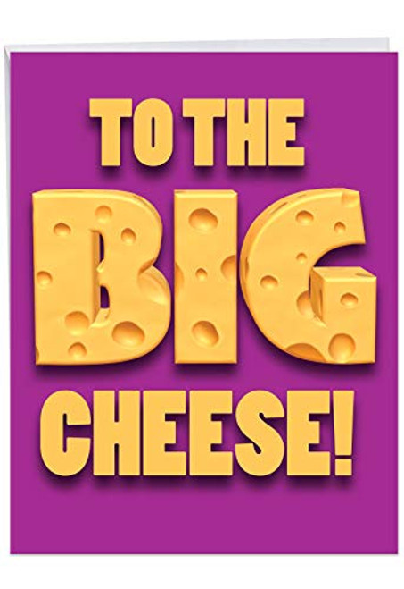 NobleWorks Big Cheese - Boss Thank You From All of Us Card with Envelope (8.5 x 11 Inch) Expressing gratitude for a great leader J3950BYG-US NobleWorks Big Cheese - Boss Thank You From All of Us Card with Envelope (8.5 x 11 Inch) Expressing gratitude for a great leader J3950BYG-US