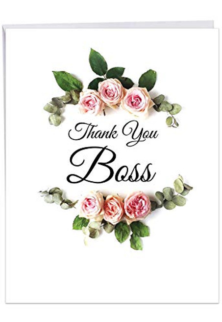 The Best Card Elegant Flowers - Boss Thank You From All of Us Card with Envelope (8.5 x 11 Inch) Offering a beautiful way for everyone to honor the boss J4175ABYG-US The Best Card Elegant Flowers - Boss Thank You From All of Us Card with Envelope (8.5 x 11 Inch) Offering a beautiful way for everyone to honor the boss J4175ABYG-US