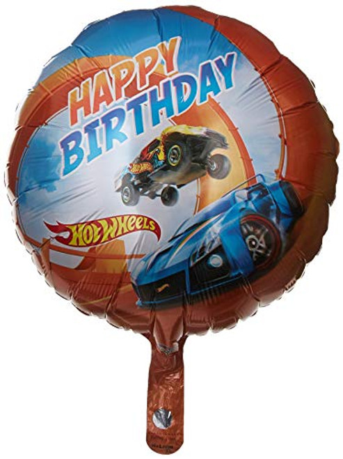 Anagram 32014 Hot Wheels Happy Birthday Foil Balloon, 18", Multicolored Anagram 32014 Hot Wheels Happy Birthday Foil Balloon, 18", Multicolored