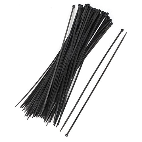 Uxcell Wire Bubble Organizer Zip Cable Tie, 3.6mm x 300mm, 100 Pcs