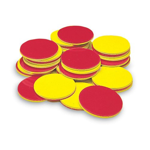 hand2mind Plastic Two-Color Counters (Set of 200)