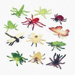 Fun Express Small Vinyl Bugs (4 Dozen)