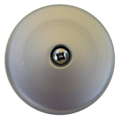 LASCO 03-1439 Bathtub Waste and Overflow One Hole Faceplate with Screw, Satin Nickel Finish