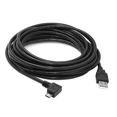 CY 5m Micro USB Male to USB 2.0 Data Charge Cable for Cell Phone & Tablet Right Angled 90 Degree