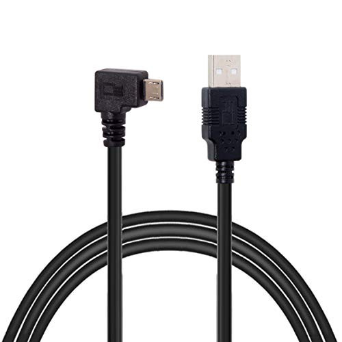 JSER Right Angled 90 Degree Micro USB Male to USB 2.0 Data Charge Cable for Cell Phone & Tablet 5m