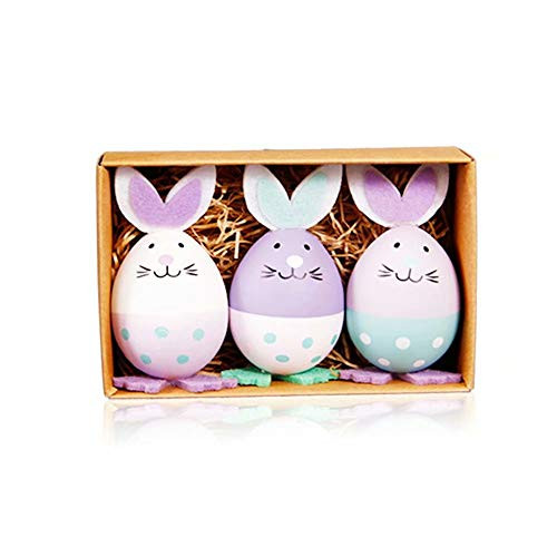 Easter eggs, Easter bunny, Plastic toys, gifts for kids boys girls, Easter Basket Stuffers Fillers, Easter decoration-3pcs