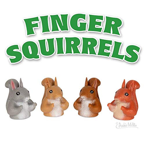 Archie McPhee Finger Squirrels - Finger Puppets