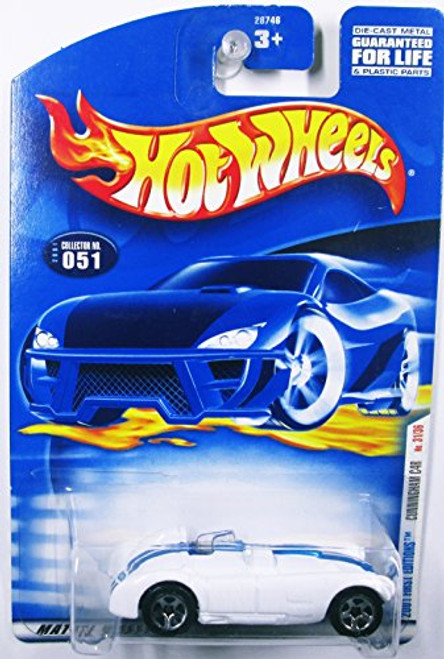 Hot Wheels 2001 First Editions Cunningham C4R 31/36 051 WHITE Convertible 1:64 Scale