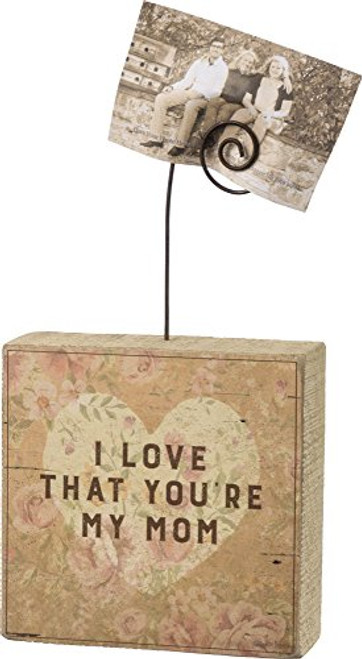Primitives by Kathy Photo Block - My Mom Size: 4" Square