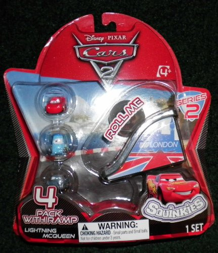 Blip Toys Squinkies Disney Cars 2 Series 2 Bubble Pack Includes 4 Squinkies Ramp