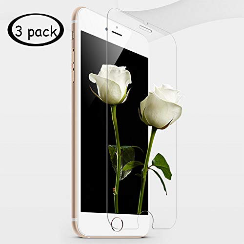 iPhone 8, 7 6S 6 Screen Protector Glass [3 Pack], Afall iPhone 8, 7 Tempered Glass Screen Protector for iPhone 8, 7, iPhone 6S, iPhone 6 (4.7-in) [9H Hardness] [Crystal Clear]