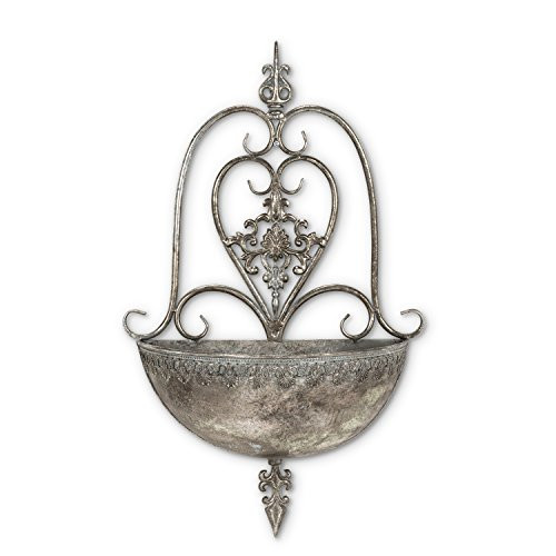 Abbott Collection 27-SAINT/9029 Ornate Wall Planter
