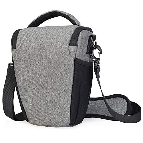 CADeN DSLR/SLR Camera Shoulder Bag Case with Adjustable Shoulder Strap, Compatible for Nikon, Canon, Sony Mirrorless Cameras Waterproof Gray