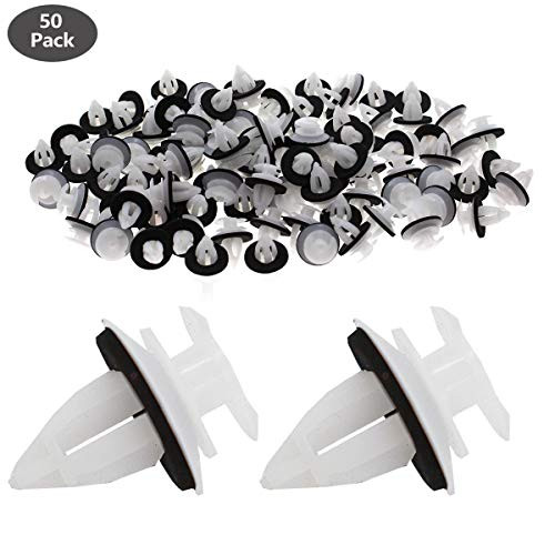 CENTAURUS Door Panel Clips with Seal Ring Replacement for BMW E30 E34 E36 E38 E46 X5 M3 M5 Z3 (Pack of 50)