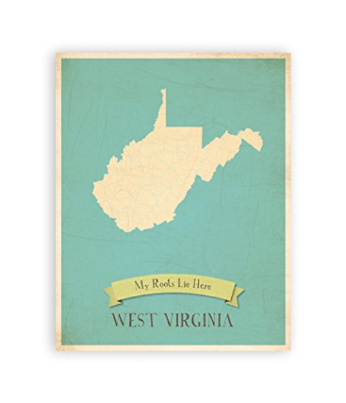 Nursery Decor, My Roots West Virginia Personalized Wall Map 11x14, Kid's West Virginia Map Wall Art, Children's West Virginia Vintage State Map, WV Wall Art Print Nursery Decor, My Roots West Virginia Personalized Wall Map 11x14, Kid's West Virginia Map Wall Art, Children's West Virginia Vintage State Map, WV Wall Art Print