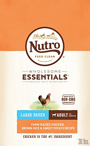 Nutro Wholesome Essentials Adult Large Breed Dry Dog Food Farm-Raised Chicken, Brown Rice & Sweet Potato Recipe, 30 Lb. Bag