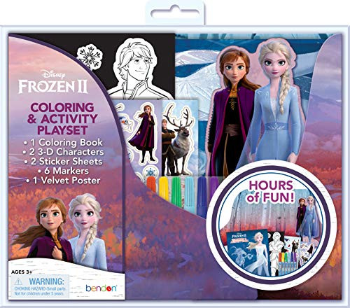 Disney Frozen 2 Coloring and Activity Character Play Set with Poster AS45852