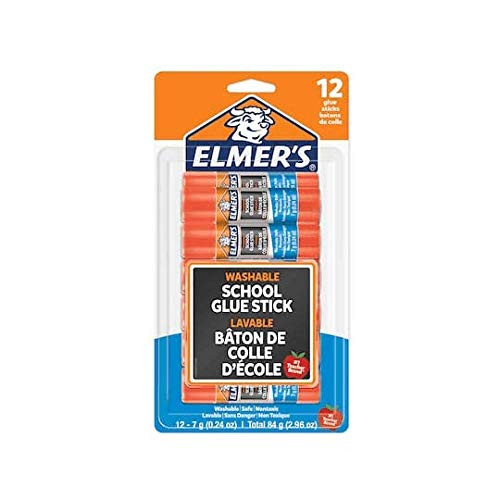 Elmer's All Purpose School Glue Sticks, Washable, 12 Pack, 0.24-Ounce Sticks