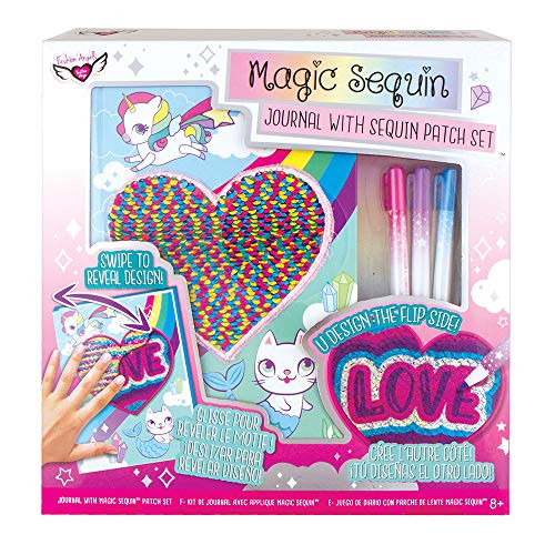 Fashion Angels Magic Sequin Journal & Patch Design Kit, Assorted