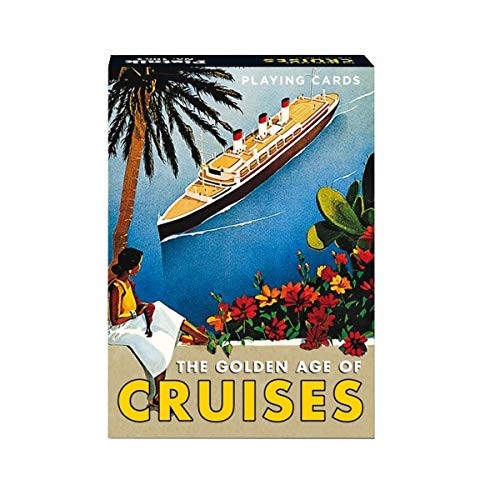 Gibsons The Golden Age of Cruises Unique Singles Piatnik Playing Cards (Blue)