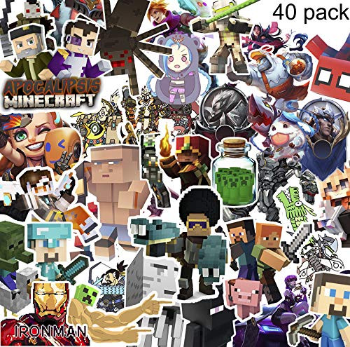 GTOTd Cool Stickers ?Random?,40Pcs,Waterproof Vinyl Stickers,for Door Window,Car,Motorcycle Bicycle,Luggage, Skateboard Vinyl Graffiti Laptop Stickers Decal Patches