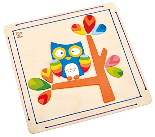 Hape Hoot Owl Kid's Wooden Arts and Crafts Kit
