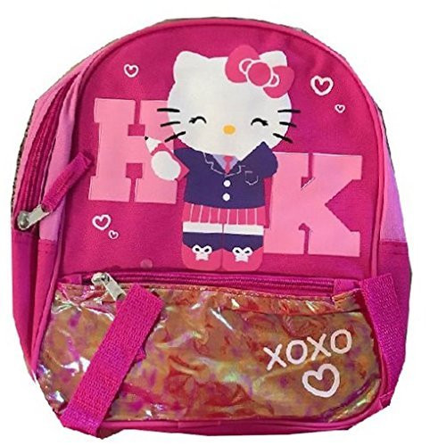 Sanrio Hello Kitty 12" Backpack Small Pink Lace Straps Hearts