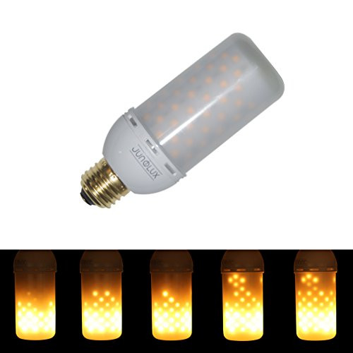 JUNOLUX LED Creative Lighting Bulbs Flame Light Burning Effect Decorative Fire Flickering Simulation,Christmas Decorations,Pack of 1 (E26) (Downward)