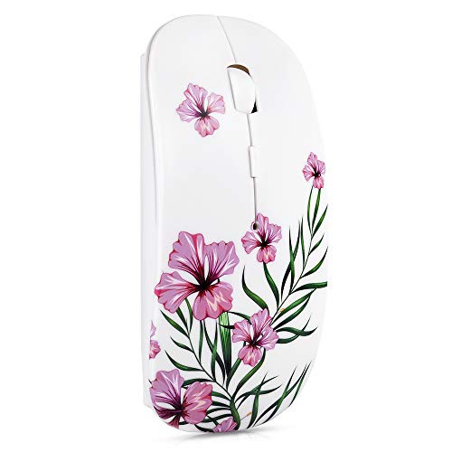 2.4G Slim Wireless Mouse with Nano Receiver, Portable Mobile Optical Mice for Notebook, PC, Laptop with Windows System