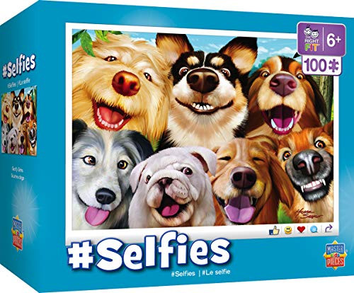 Masterpieces Selfies Jigsaw Puzzle Goofy Grins, 100Piece