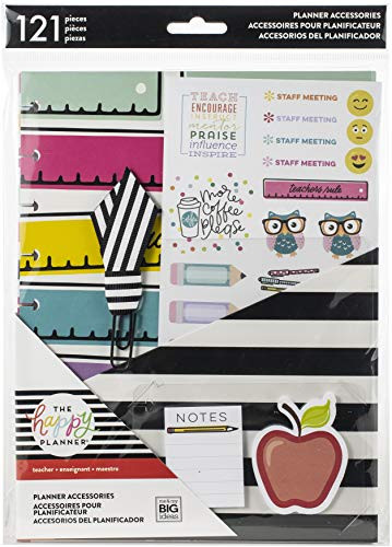 Me & My Big Ideas PSAP07 Happy Planner Medium Accessories 125/Pkg-Teacher, Multi