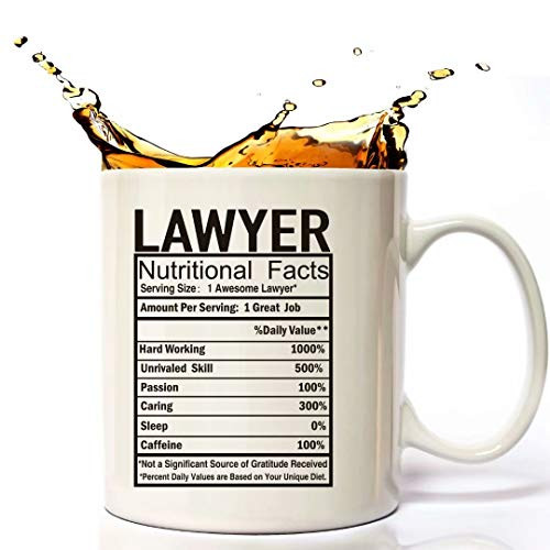 Law Lawyer Gifts Coffee Cup 11 Oz, Lawyer Attorney Nutritional Facts Funny Coffee Mug Inspirational And Motivational for Scales of Justice Paralegal Law Lawyer Attorney. Law Lawyer Gifts Coffee Cup 11 Oz, Lawyer Attorney Nutritional Facts Funny Coffee Mug Inspirational And Motivational for Scales of Justice Paralegal Law Lawyer Attorney.