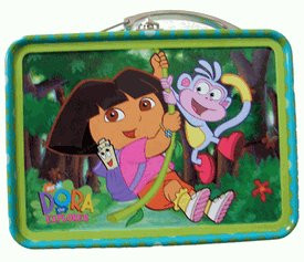 Nickelodeon Green Dora The Explorer Mini Size Tin Box - Miniature Tin Box