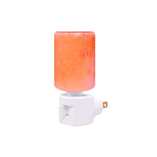 Onlyhome Himalayan Lamp Natural Crystal Salt Glow Hand Carved Night Wall, UL Listed Plug for Lighting, Decoration and Air Purifying, Yellow