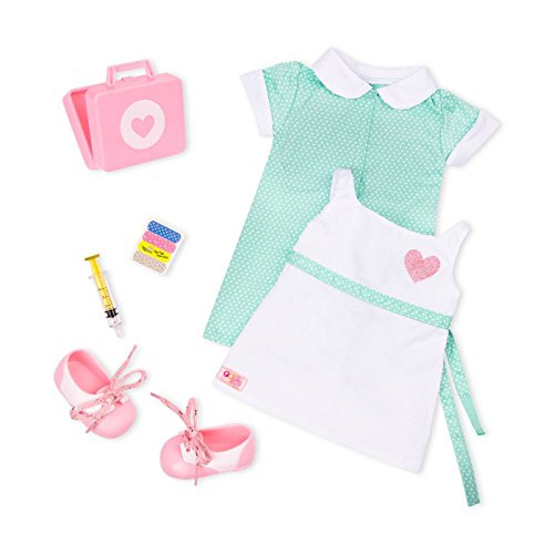Our Generation Retro Nurse Outfit and Accessories for 18 Dolls