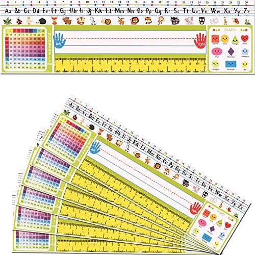 40 Pieces Traditional Desk Plates Manuscript Nameplates Self Adhesive Desk Plates Nameplates for Students Teachers