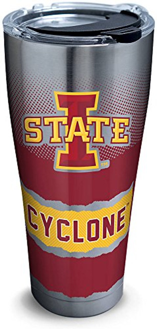 Tervis 1277173 Iowa State Cyclones Knockout Stainless Steel Tumbler with Clear and Black Hammer Lid 30oz, Silver Tervis 1277173 Iowa State Cyclones Knockout Stainless Steel Tumbler with Clear and Black Hammer Lid 30oz, Silver