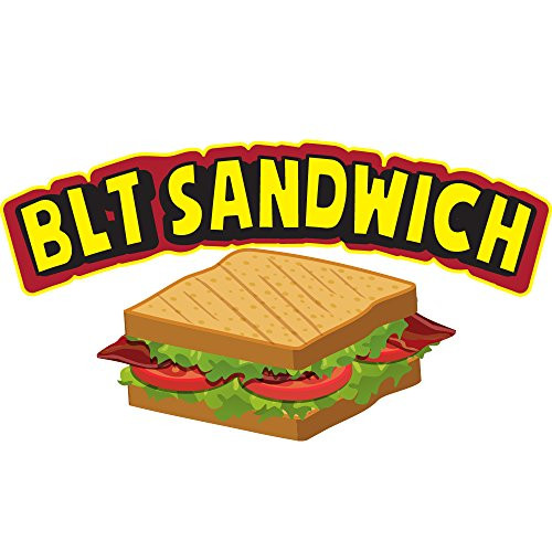 BLT Sandwich 16" Concession Decal Sign cart Trailer Stand Sticker Equipment