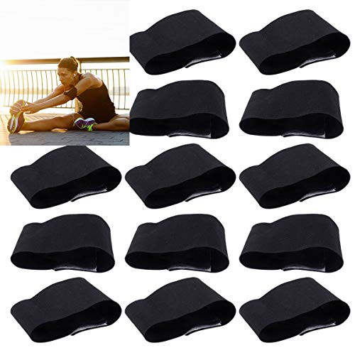 Tianhaik 15pcs Mourning Band Soccer Football Mourning Armband,Elacstic Adjustable Funeral Armband